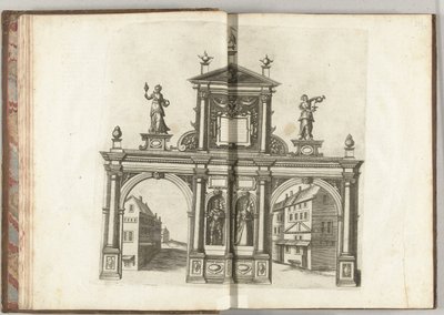 Escena con el emperador Maximiliano I y María de Borgoña, 1594 de Anonymous
