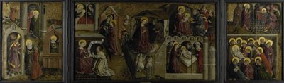Tríptico con escenas de la vida de la Virgen de Anonymous