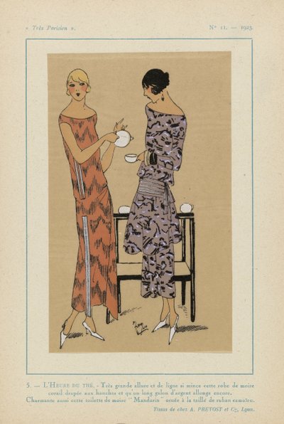 Muy parisino, 1923, nº 11: 5. - LA HORA DEL TÉ. - Que buen look... de Anonymous