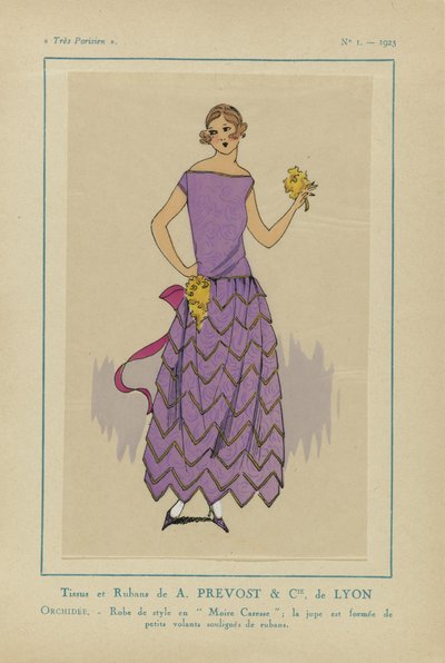 Muy parisino, 1923, nº 1: Tejidos y cintas de A. PREVOST.... de Anonymous