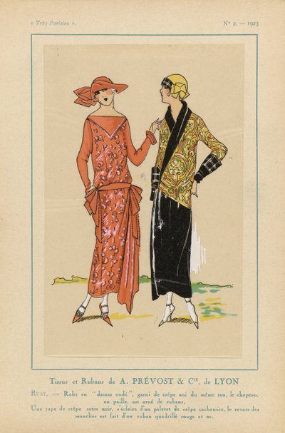 Muy parisino, 1923, nº 2: Tejidos y cintas de A. PRÉVOST & CIE... de Anonymous