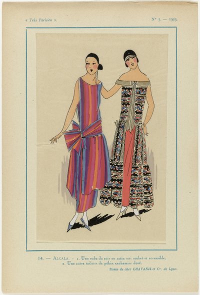 Muy parisino, 1923, nº 5: 14.- ALCALA. - 1. Un vestido de noche... de Anonymous