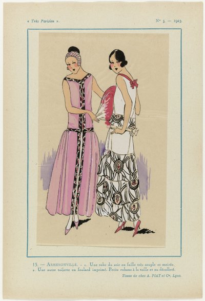 Muy parisino, 1923, nº 5: 15.- ARMENONVILLE. - 1. Un vestido de noche... de Anonymous