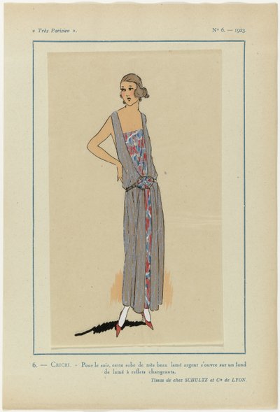 Muy parisino, 1923, nº 6: 6.- CRICRI. - Para la noche, este vestido... de Anonymous