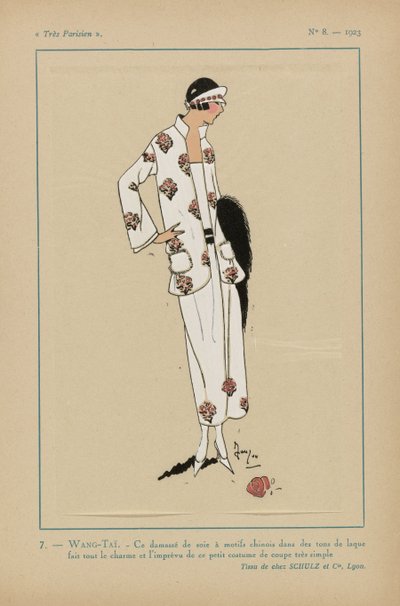 Muy parisino, 1923, nº 8: 7.- WANG-TAÏ. - Este damasco de seda... de Anonymous