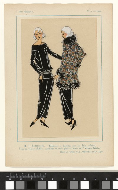 Muy parisino, 1923, nº 9: 8. - SIMPLICIDAD. - Elegante y discreta... de Anonymous