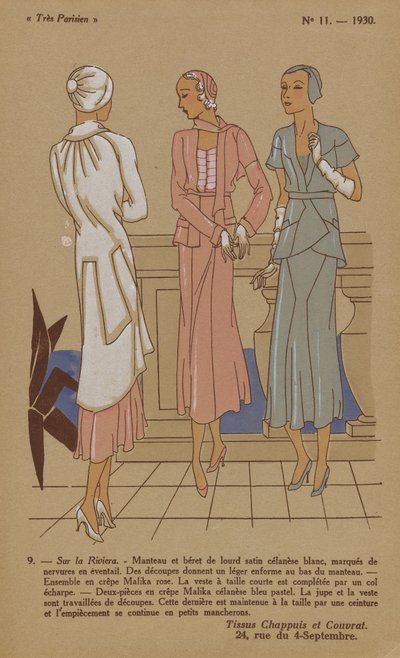Très Parisien, 1930, nº 11: 9 - En la Riviera... de Anonymous