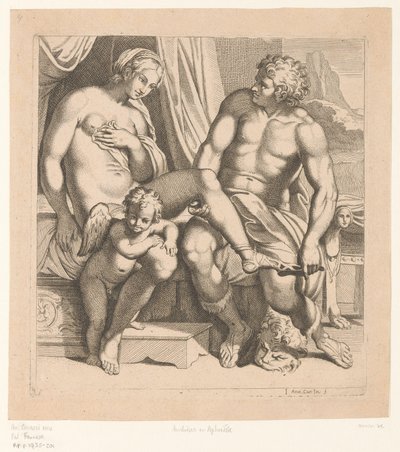 Venus en Anquises Niños en el Palacio Farnese en Roma (título de la serie) de Anonymous
