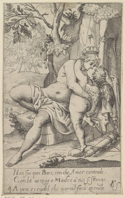 Venus besa a Amor Escenas con Venus y Amor (copias) (título de serie) Scherzi d