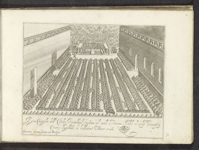 Vergadering en la Sala del Maggior Consiglio Scènes uit het Venetiaanse leven (título de la serie) Habiti d
