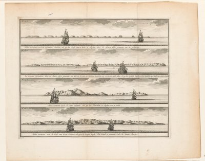 cuatro islas Así aparecen los Eylanden Marken, si tienes ese West from you 2 Mylen, llamados por le Maire también por la similitud / De Groene Eylanden, también llamados por le Maire también porque son verdes y hermosos, se muestran así, como gy eso de Anonymous
