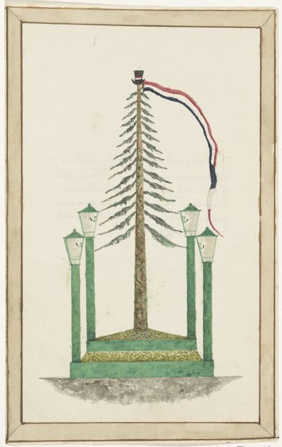 Árbol de la libertad plantado en Middelburg, 1795 de Anonymous