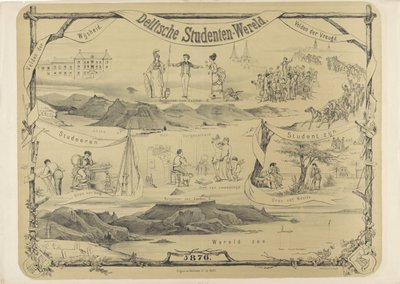 El mundo del estudiante de Delft, 1876 Delft Student World (título en el objeto) de Anonymous