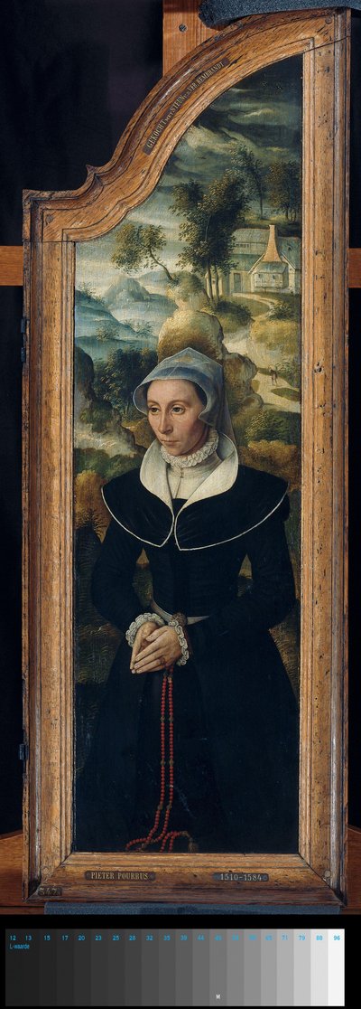 Ala de un tríptico con el retrato de Elisabeth Canneel de Anonymous