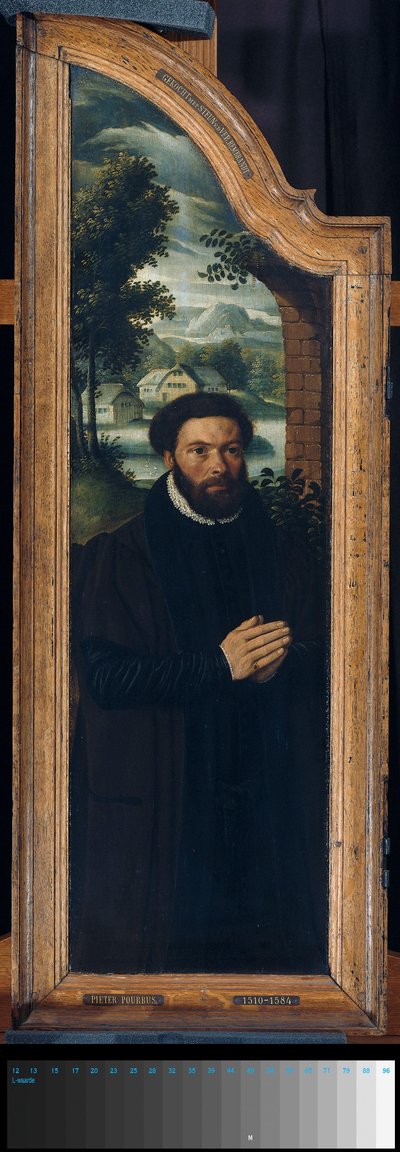 Ala de un tríptico con el retrato de Julien de Brouckere de Anonymous