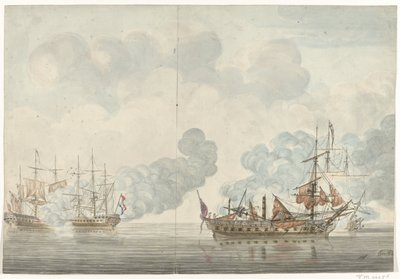 Batalla naval de Cádiz, 1781 de Anonymous