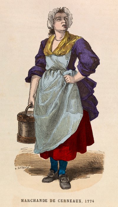 Un vendedor de nueces en 1774 - Colección privada de Anonymous Anonymous