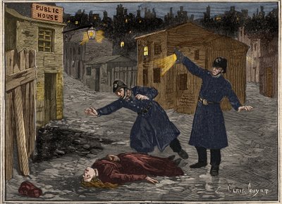 Una calle en Whitechapel - el último crimen de Jack el Destripador de Anonymous Anonymous