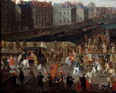 Actividades y paso en el Pont Neuf en París de Anonymous Anonymous