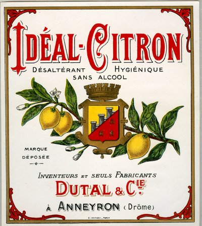 Anuncio de bebida de limón francesa llamada ideal-lemon de Anonymous Anonymous