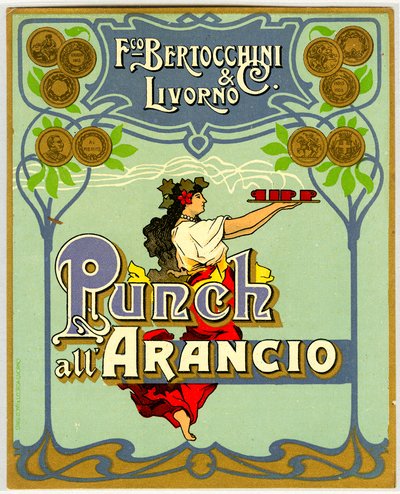 Anuncio de ponche de naranja (Cromolitografía 1905) de Anonymous Anonymous