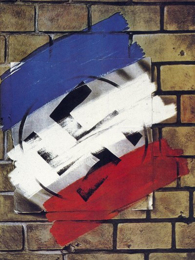 Cartel anónimo publicado en la Liberación de Francia - 1944 de Anonymous Anonymous