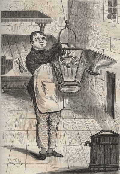 Anthelme Collet (1785-1840) en el bagne de Rochefort. Grabado en “Histoire des bagnes depuis leur creación à nos jours” (1877) por Pierre Zaccone (1817-1895). Colección privada. de Anonymous Anonymous