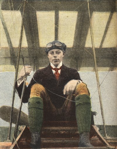 Aviación: retrato del aviador Henri Wynmalen (Henri Wijnmalen) de Anonymous Anonymous