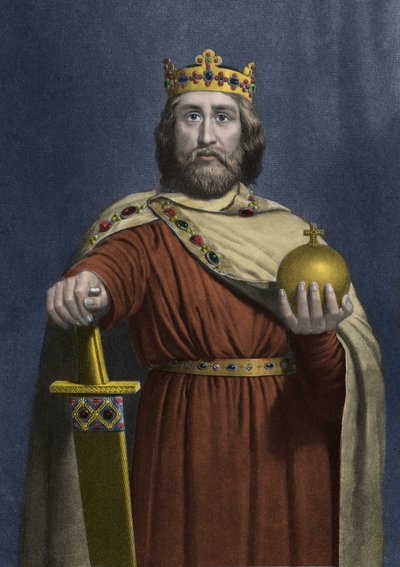Carlomagno (Carolus Magnus, Carolus Magnus, 742-814), Rey de los Francos - Carlomagno (Carolus Magnus, Carlos el Grande) (747-814) Rey de los Francos y Emperador Cristiano de Occidente de Anonymous Anonymous