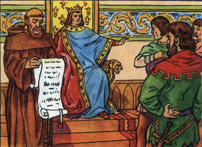 Carlos IV el Hermoso (1294-1328) impuso su voluntad a los señores. Ilustración anónima en 
