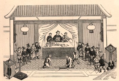 Persecución cristiana: preparativos para el martirio del sacerdote misionero francés Augustus Chapdelaine (1814-1856) en Sy-lin-hien (Sy lin hien) en China el 27 de febrero. de Anonymous Anonymous