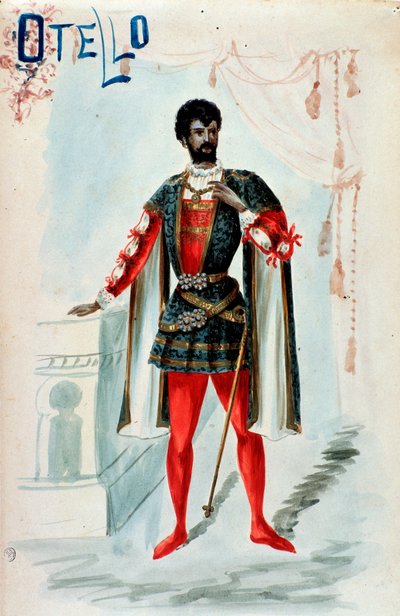 Vestuario para Otello en la ópera de Giuseppe Verdi de Anonymous Anonymous