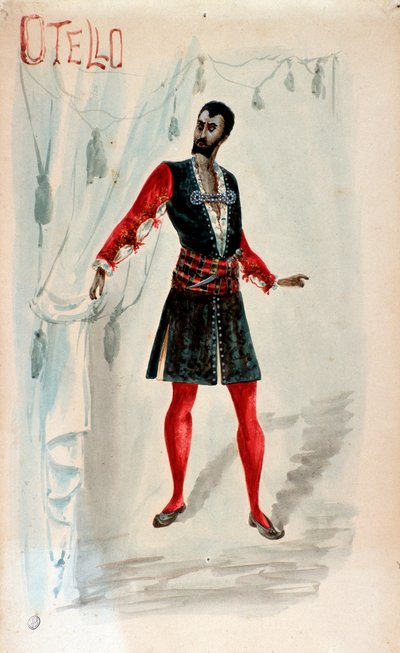 Vestuario para Otello en la ópera de Giuseppe Verdi de Anonymous Anonymous