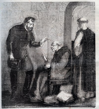 Diogo Inacio de Pina Manique (1733-1805) magistrado portugués - Ataca la masonería portuguesa - Grabado de 1879 en 