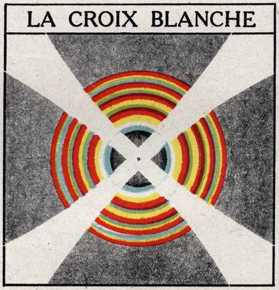 Doble refracción: la cruz blanca. Ilustración anónima de 1925. Colección privada. de Anonymous Anonymous