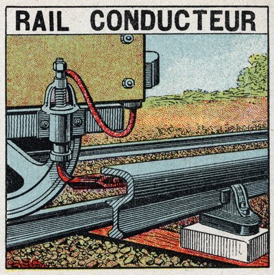 Ferrocarriles eléctricos: riel conductor de Anonymous Anonymous