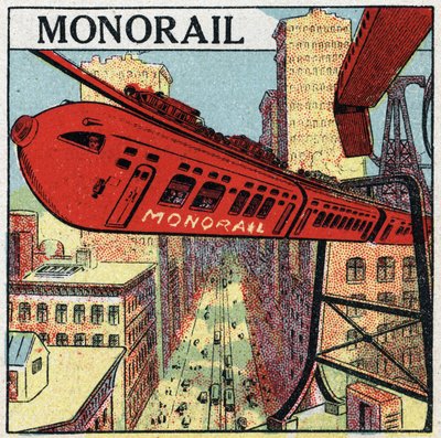 Ferrocarriles eléctricos: proyecto para un monorraíl circulando en una ciudad de Anonymous Anonymous