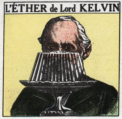 Fenómenos eléctricos: una ilustración de la teoría de William Thomson, Lord Kelvin (1824-1907) que el éter es como gelatina. Ilustración anónima de 1925. Colección privada. de Anonymous Anonymous