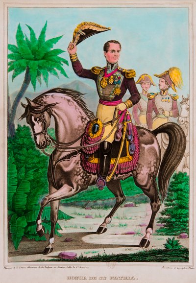 Retrato ecuestre de Antonio López de Santa Anna (1794-1876) de Anonymous Anonymous