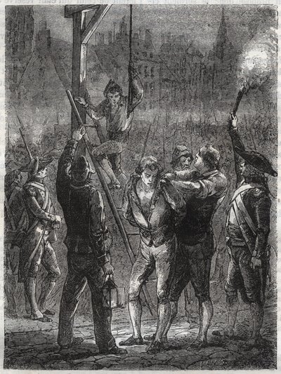 Ejecución de Thomas de Mahy (1744-1790), Marqués de Favras - París, el 19 de febrero de Anonymous Anonymous