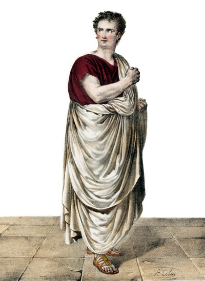 Felicity-Auguste Saillot dit Desmousseaux actor francés (1785-1854) en el papel de Roscius en “Sylla” de Etienne de Jouy (1764-1846) de Anonymous Anonymous