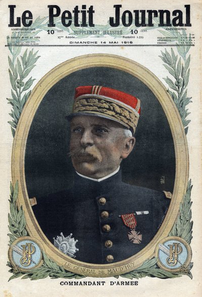 Primera Guerra Mundial 1914-1918. Retrato del General Louis Ernest de Maud