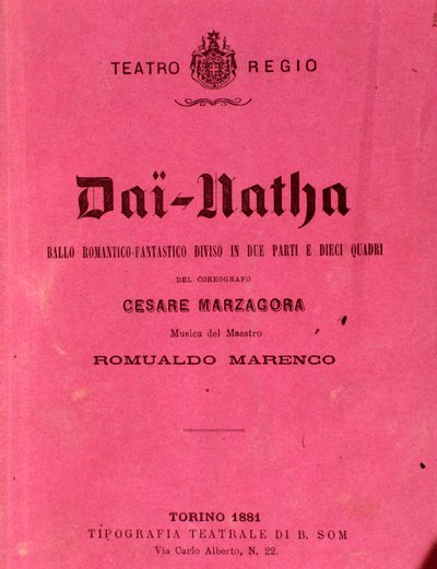 Primera página de la partitura Dai-Natha, ballet de Romualdo Marenco de Anonymous Anonymous