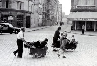 Francia junio de 1940: Éxodo de la población en la Porte d