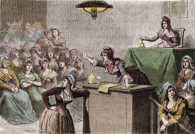 Revolución Francesa 1789 - 1799, club político de mujeres de Anonymous Anonymous