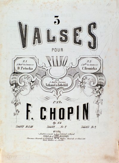 Frontispicio de la partitura de 