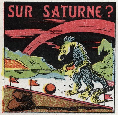 Gracia: medida de masa en Saturno. Ilustración anónima de 1925. Colección privada. de Anonymous Anonymous