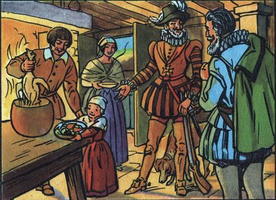 Enrique IV y el pollo en la olla. Ilustración anónima en “Collection des souverains et chefs d