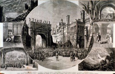 Ilustración para Francesca da Rimini, ópera de Ambroise Thomas de Anonymous Anonymous
