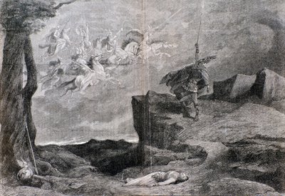 Ilustración para la ópera La Walkiria en El anillo del nibelungo de Wagner de Anonymous Anonymous